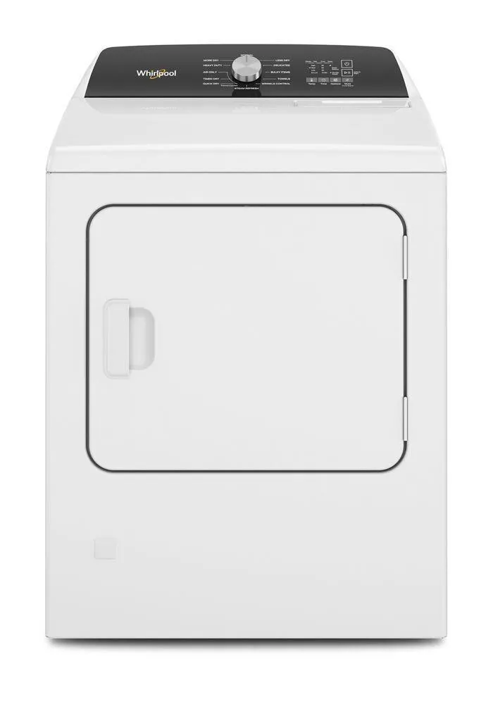 Whirlpool WGD5050LW 7.0 Cu. Ft. Top Load Gas Moisture Sensing Dryer With Steam