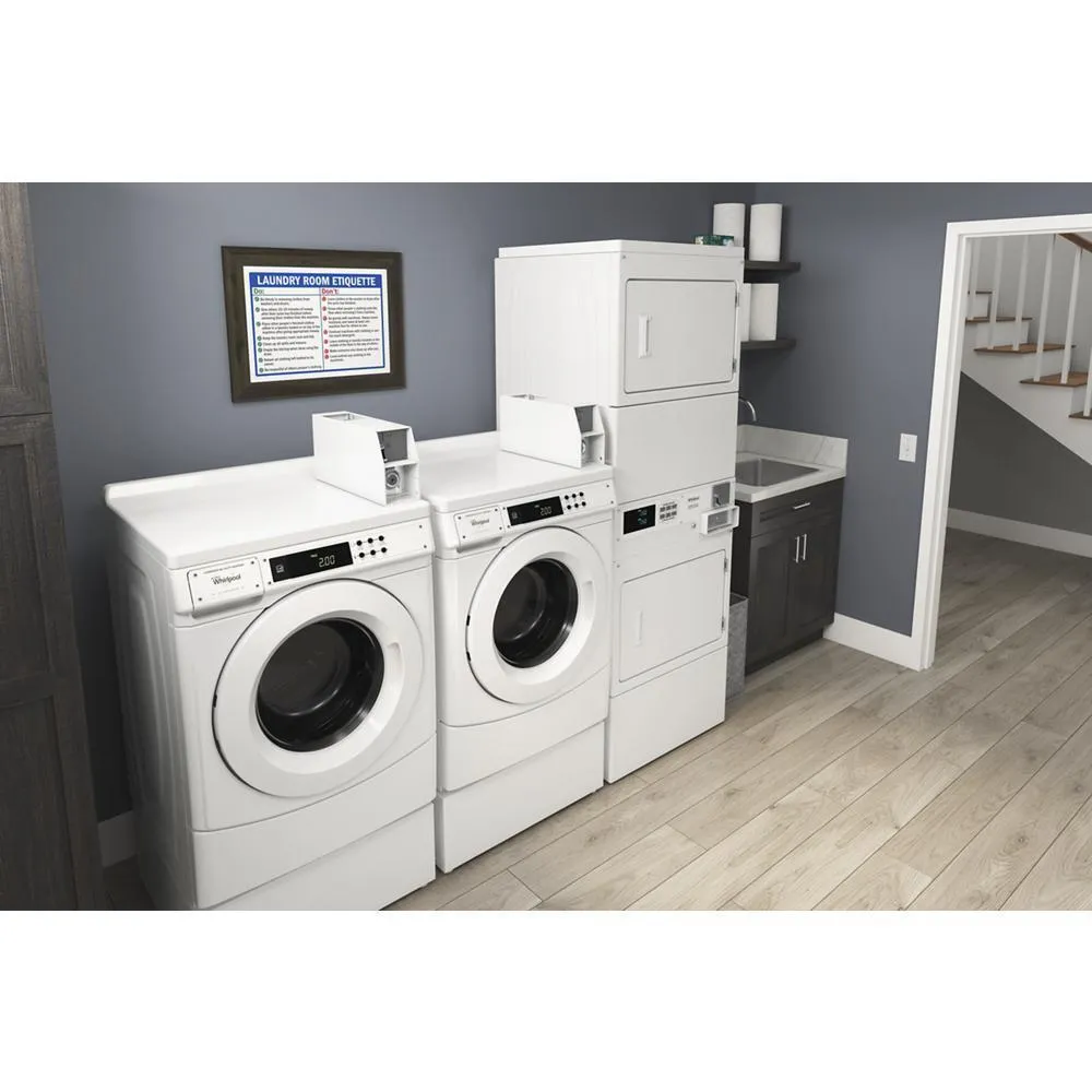Whirlpool WHP1000VW 10 Pedestal For Commercial Front Load Washer And Dryer