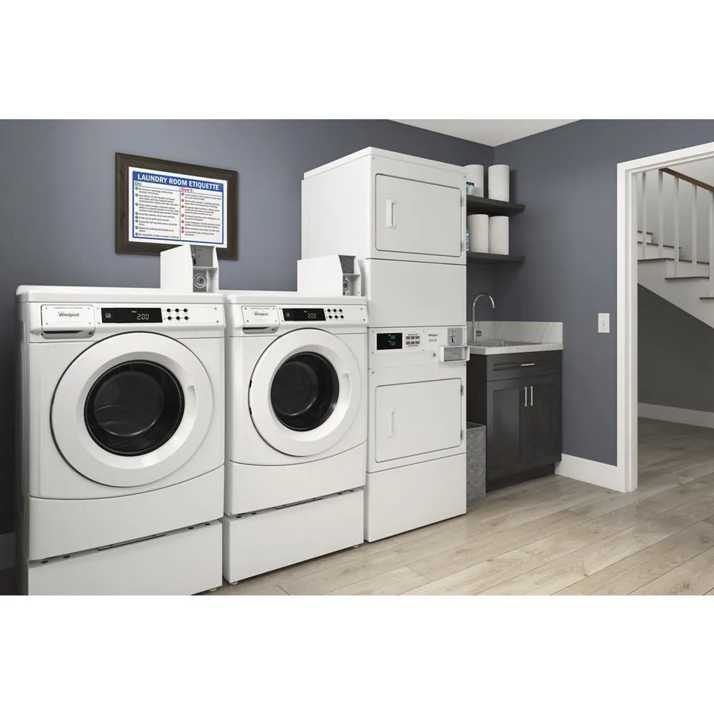 Whirlpool WHP1000VW 10 Pedestal For Commercial Front Load Washer And Dryer