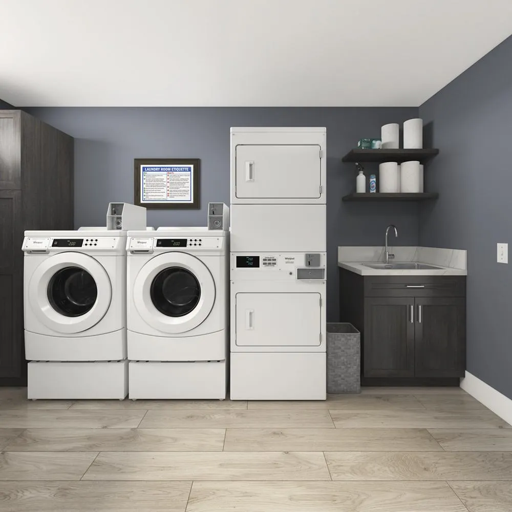 Whirlpool WHP1000VW 10 Pedestal For Commercial Front Load Washer And Dryer