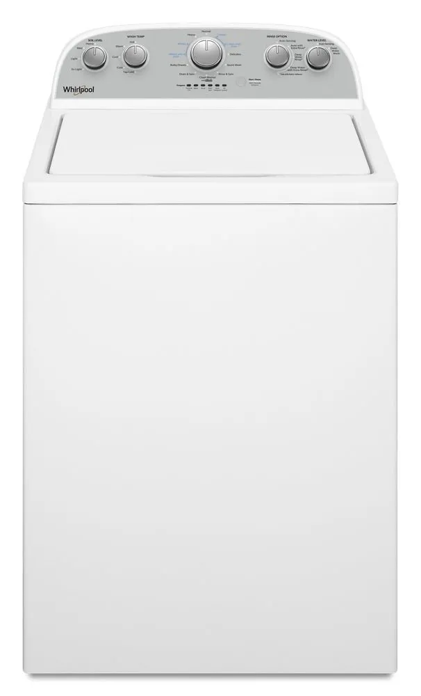 Whirlpool WTW4955HW 3.8 Cu. Ft. Top Load Washer With Soaking Cycles. 12 Cycles