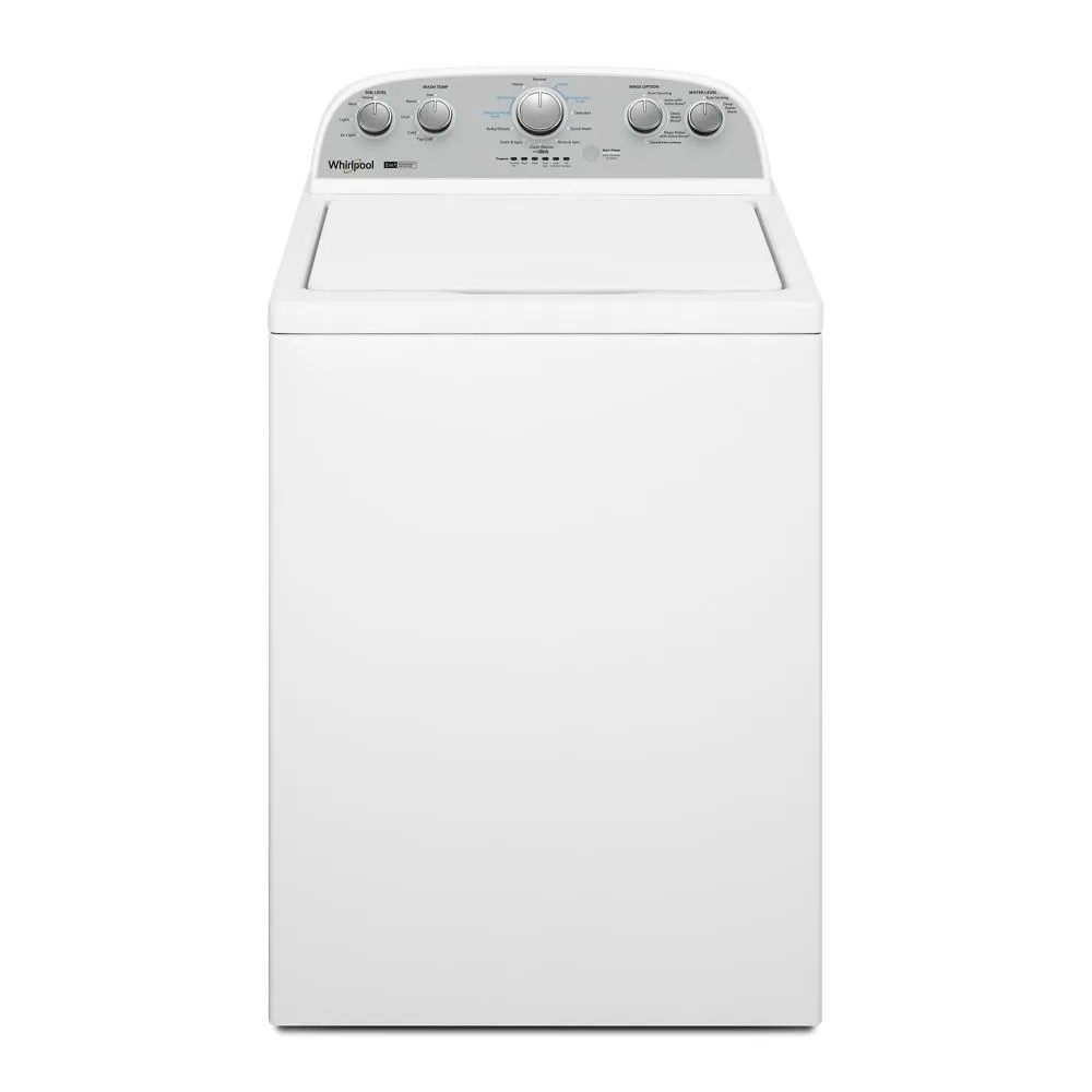 Whirlpool WTW4957PW 3.8-3.9 Cu. Ft. Whirlpool Top Load Washer With Removable Agitator