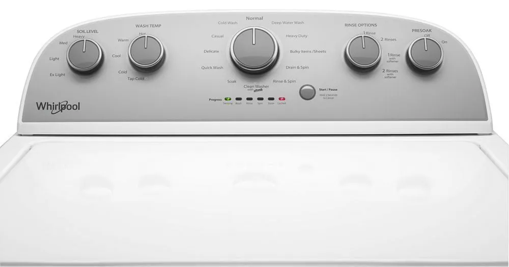 Whirlpool WTW5000DW 4.3 Cu.Ft Top Load Washer With Quick Wash. 12 Cycles