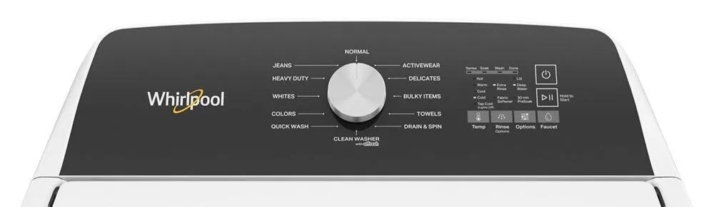Whirlpool WTW5015LW 4.5 Cu. Ft. Top Load Agitator Washer With Built-In Faucet