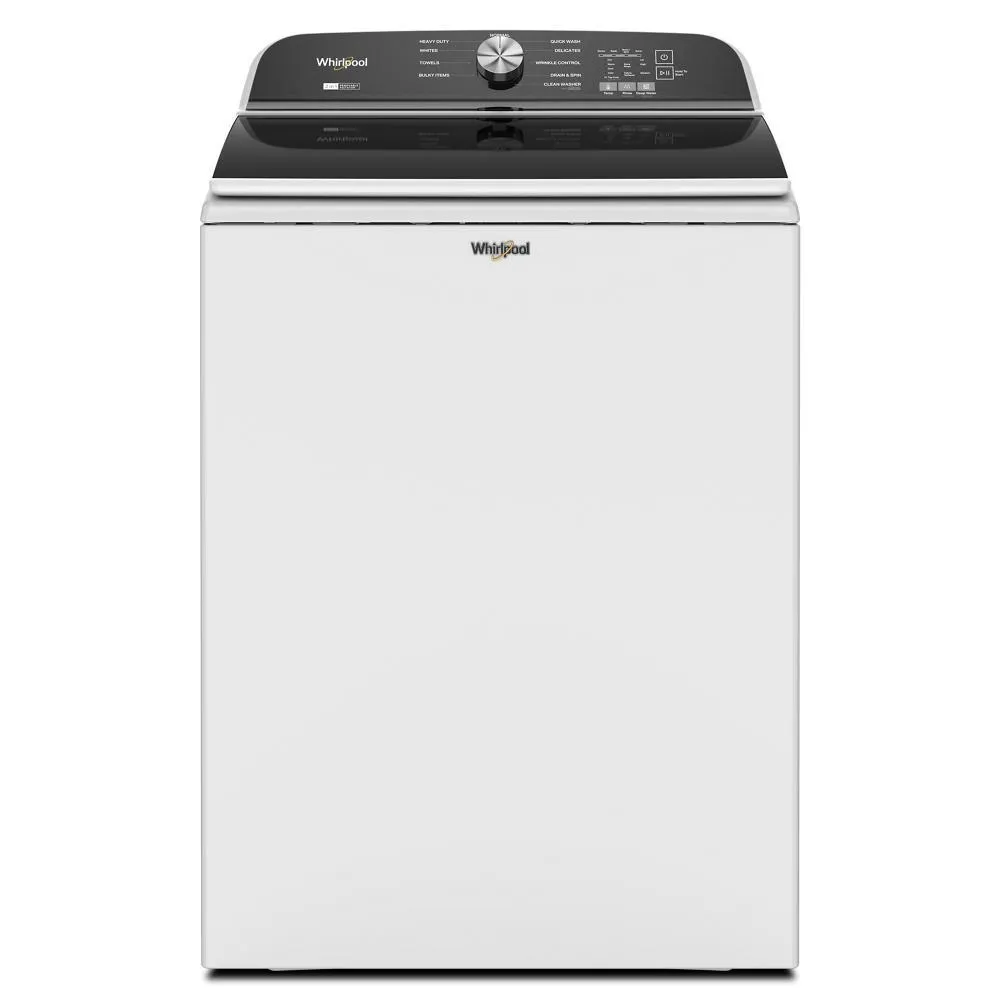 Whirlpool WTW6157PW 5.2-5.3 Cu. Ft. Whirlpool Top Load Washer With Removable Agitator