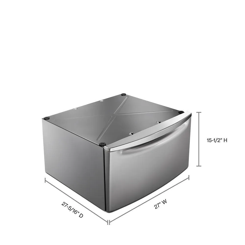 Whirlpool XHPC155YC 15.5 Pedestal For Front Load Washer And Dryer With Storage